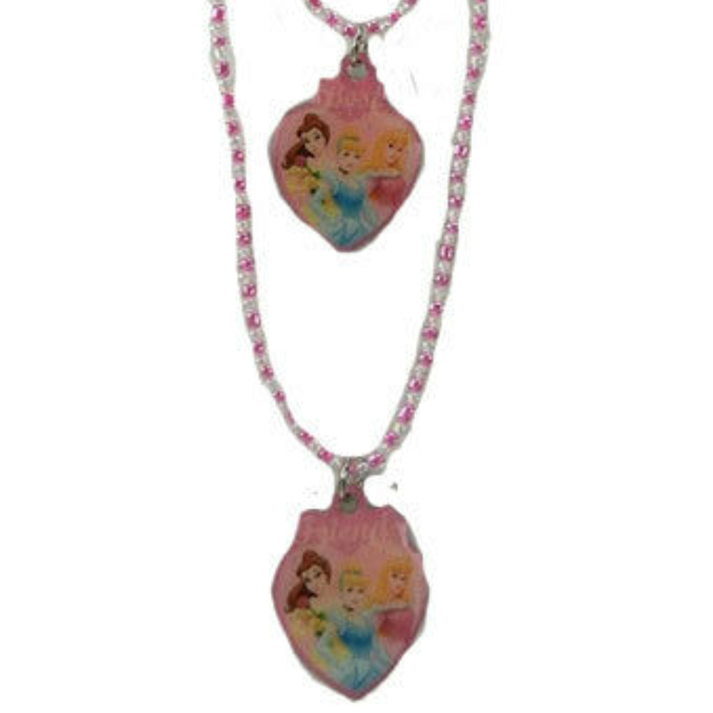 Disney necklace pearl heart best friends 2 pc NWT